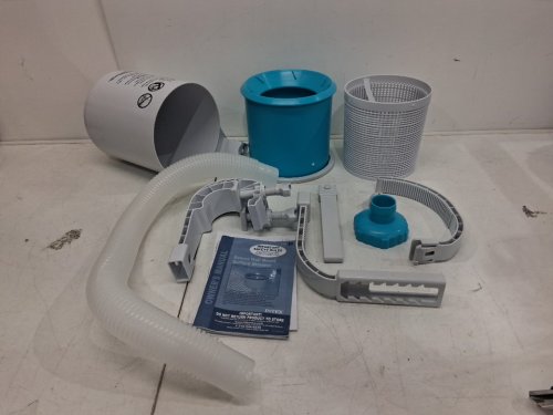 INTEX DELUXE WALL MOUNT POOL CLEANING SURFACE SKIMMER FOR ABOVE GROUND POOL - BLUE/WHITE - (MODEL: 28000E) image 2