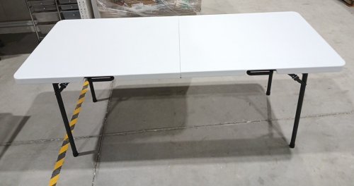 Star Elite Commercial Grade Folding Table with Handle - 6ft - white image 3