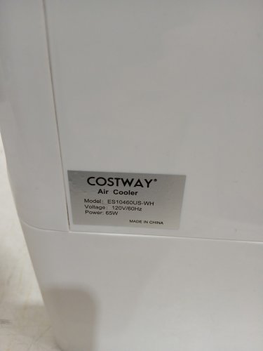 Costway Evaporative Air Cooler with Humidifier, 3 Modes, 3 Speeds Air Cooling Fan - 120V - White (Model: ES10460US-WH) image 3