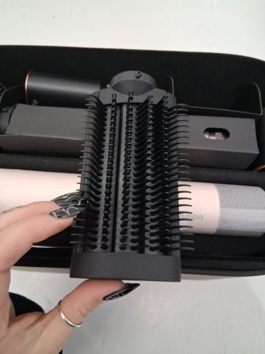 6PC DYSON i.d curly + coily airwrap multi styler and hair dryer with bluetooth - pink / rose gold ( model: hs08) image 6
