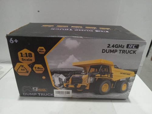 NOKA RC DUMP TRUCK with 9 controls -  2.4 GHZ - 1:18 - Yellow/black (model: D93304/1/2) image 2