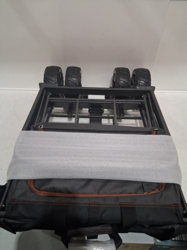 MAC SPORTS FOLDING WAGON WITH BRAKES AND POCKETS - 8.6" X 21.7" X 25" - 350LBS CAP - BLACK (MODEL: 1872234) image 6