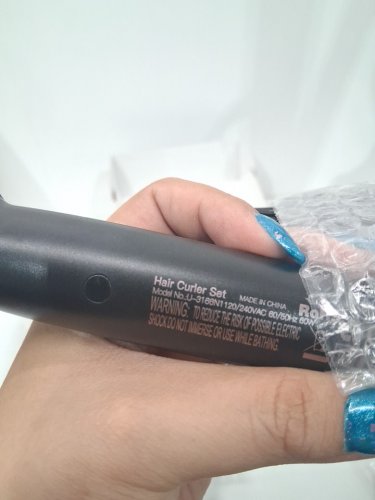 ufree 5-in-1 professional hair curler - black/pink (model: u-3166n1) image 7