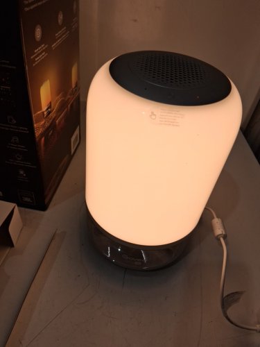 govee table lamp 2 pro x sound by jbl - 13.39" x 7.28" x 7.28" - up to 4.5hr playback - 100+ light settings -  white/silver (model: 2037930/H6020GF1 image 3
