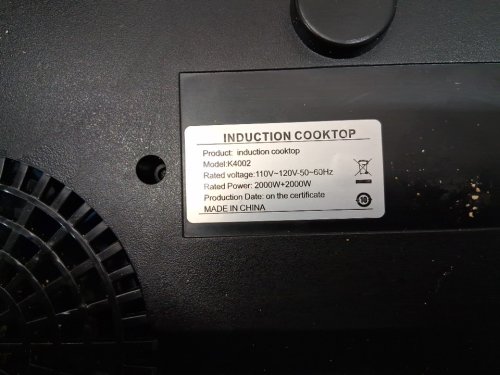 VBGK TOUCH-CONTROL DOUBLE INDUCTION COOKTOP WITH LCD DISPLAY - 4000W/110V - GREY (MODEL: k4002) image 6