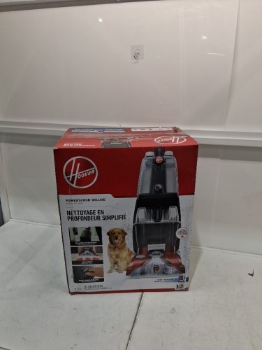 Hoover PowerScrub Deluxe Upright Carpet Cleaner with Spin Scrub, Multi‑Directional Brushes, Dual‑Tank System, Heat Force Rapid‑Dry, and Automatic Detergent Mixing - 20FT Cord - red/Grey (MODEL: FH50150VCD) image 2