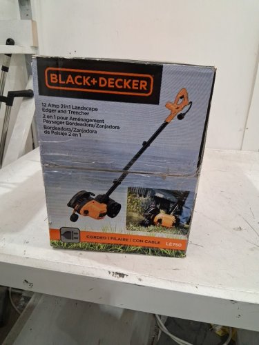 BLACK + DECKER 2-IN-1 CORDED LANDSCAPE EDGER & TRENCHER 12AMP - 1" - 1.5" DEPTH - BLACK/ORANGE (MODEL: LE750) image 2