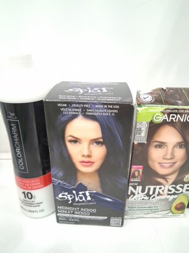 6 ASSORTED HAIR PRODUCTS - ASSORTED BRANDS, TYPES AND USES - COLORCHARM / SPLAT / GARNIER / GOLDWELL TOPCHIC / TOPPIK image 3