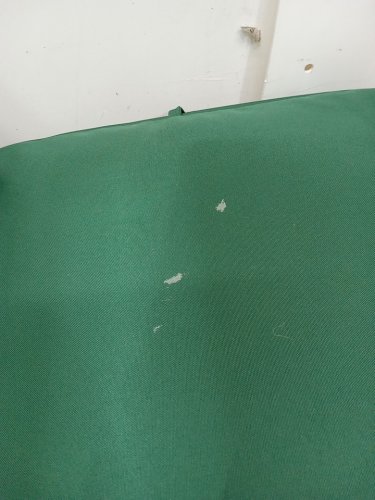 3PK wicker patio cushions for corner piece -25" x 25" big cushion  20" x 14" - small cushions  green image 4