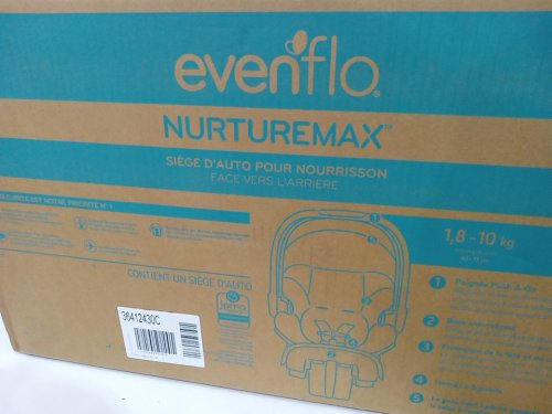 Evenflo Nurturemax Rear-Facing Infant Car Seat - Black (MODEL: 36412430C) image 3