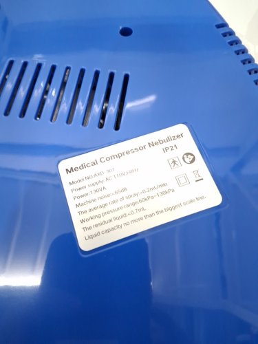 AXD CARE PORTABLE MASK PISTON NEBULIZER MACHINE - BLUE/WHITE (MODEL: AXD-301) image 6