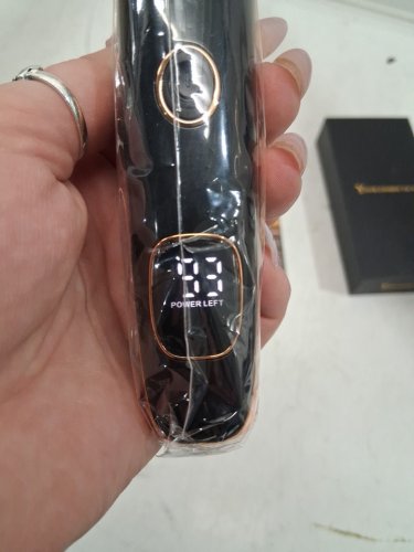 2-in-1 rechargeable nose/ear trimmer - black/gold (model: rf-3028-2t-lh) image 2