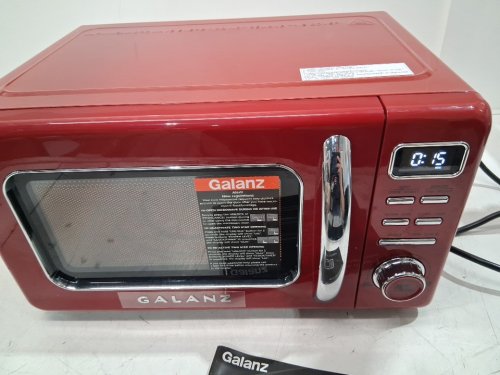 GALANZ RETRO STYLE COUNTERTOP MICROWAVE OVEN - 0.7CU.FT - red (MODEL: GLCMKZ07rdr07) image 11