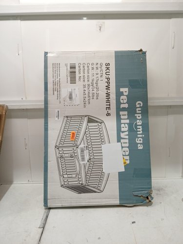 GUPAMIGA 6-PANEL PET PLAYPEN FOR SMALL PETS - 24" X 31.5" (EACH) - WHITE (MODEL: PPW-WHITE-6) image 2