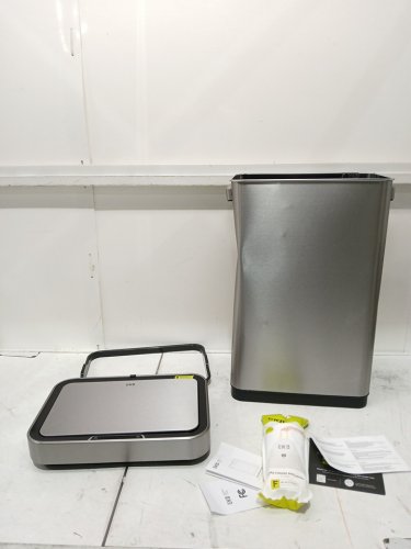 EKO Deluxe Mirage-T Motion Sensor Trash Can - 50L - silver (model: ek9378-50l) image 3
