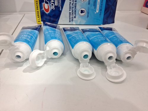 5PK CREST 3D WHITE ADVANCED TEETH WHITENING TOOTHPASTE - ARCTIC FRESH - 135ML EACH image 3