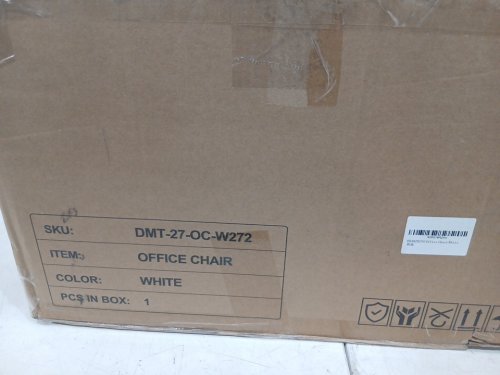 KRAMZING Height Adjustable Upholstered Desk Chair - 27" - white (model: dmt-27-ocw272) image 12
