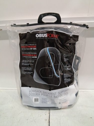 OBUSFORME LOWBACK BACKREST SUPPORT - 21" x 17.5 " x 7" - BLACK (MODEL: LB-BLK-CAB) image 2