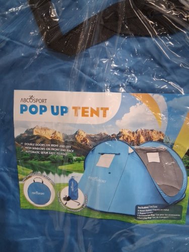 ABCOSPORT OUTDOOR POP UP CAMPING TENT for 2 - blue (model: abc2160) image 4