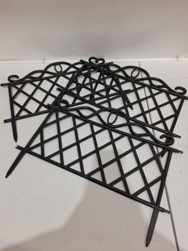 3PK GARDENISED Plastic Garden Edging Border - 19" - black (model: QI004078) image 3