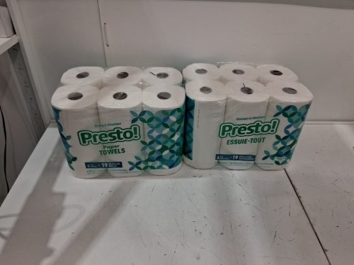 12PK Presto! Flex-a-Size Paper Towels - white image 3