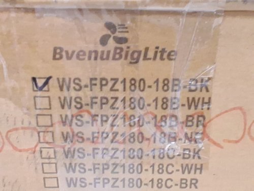 BVENUBIGLITE MODERN 3 BLADE CEILING FAN WITH REMOTE AND PHONE APP - 52" - 35W 110V - BLACK (MODEL: WS-FPZ180-18B-BK) image 3