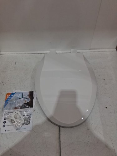 GARVEE Elongated Soft Close Toilet Seat Cover / Lid - 17" - white (Model: PHO-0R8LA399) image 4