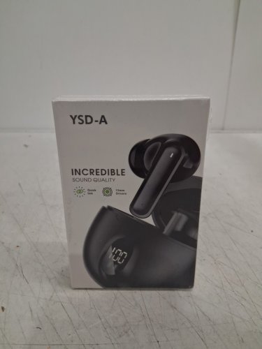 HiFi Sound LED Display Wireless Earbuds - 13mm Drivers - Black (Model: YSD-A) image 2