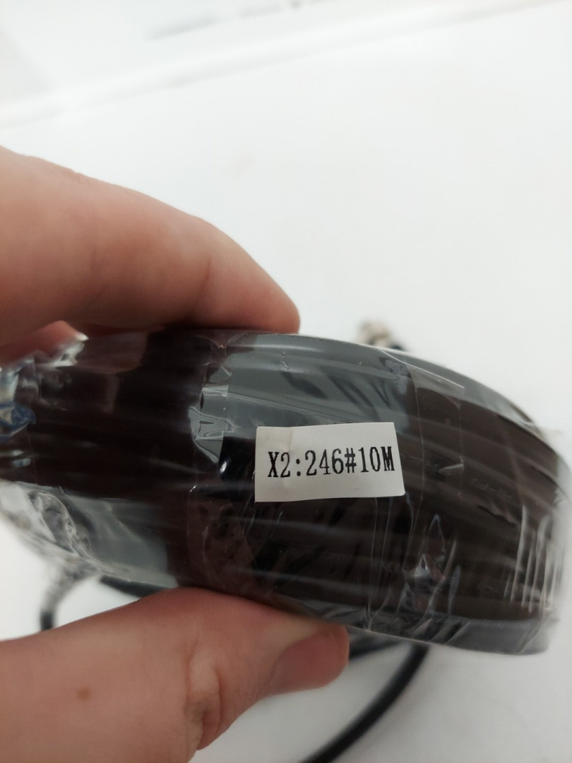 M12 4-Pin Aviation Plug Video Extension Cable for CCD Reversing Camera Camper Trailer - 10M -BLACK image 4