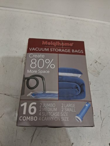 16PK MEIQIHOME SPACE SAVER VACUUM STORAGE BAGS WITH ELECTRIC AIR PUMP - ASSORTED SIZES (MODEL: MQ-DB24) image 2