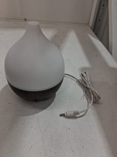 salking small essential oil diffuser - 100ml - white/ wood brown (model:200267) image 2