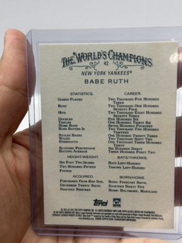 3 ASSTD BABE RUTH BASEBALL CARDS image 2