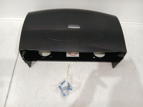Kimberly-Clark Professional™ Jumbo TWIN Roll Toilet Paper Dispenser - 20.5" X 13" X 6" - black (model: 09551) image 3