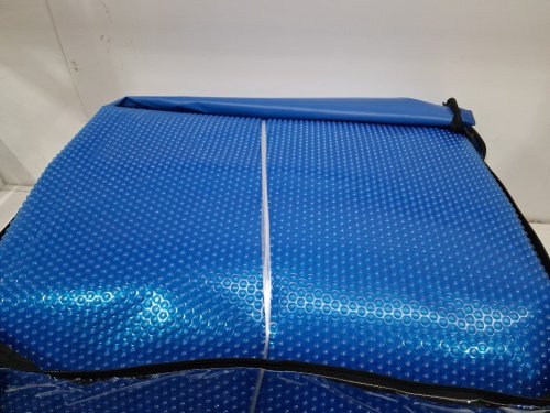 goplus solar blanket pool cover for in-ground & above-ground swimming pools with carry bag - 20ft x 40ft - blue (model: np10869-24) image 4