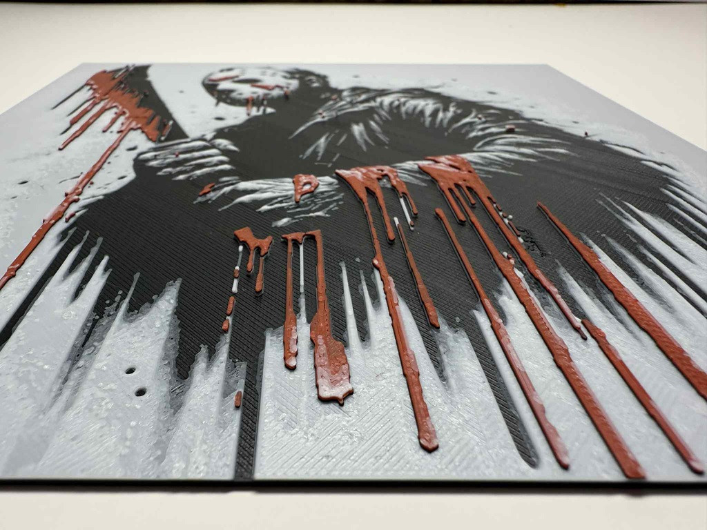8"x8" 3D Printed - Jason- Textured Photo image 2