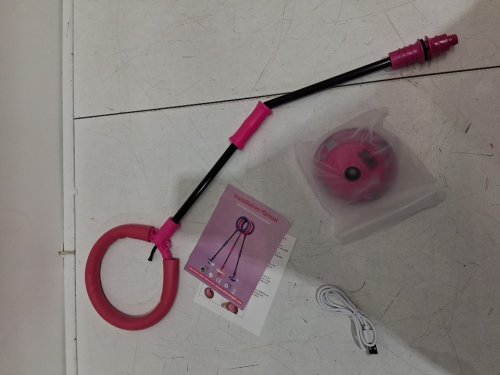 Kids Foldable Ankle Skip Ball - pink/black image 3