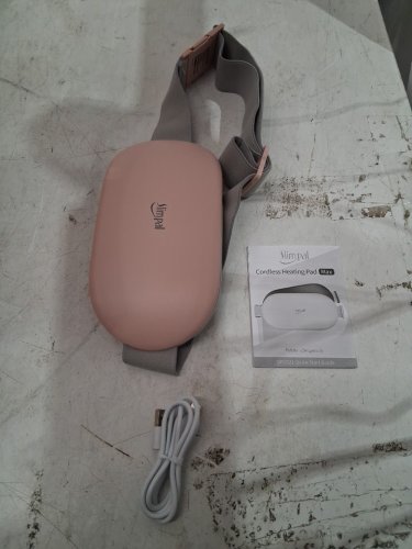 adult simpal Portable USB Cordless Heating Pad with Vibration - pink - (model: xxd-ng06) image 3