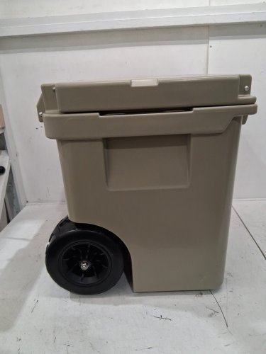 COSTWAY Leak-Proof Chest Cooler with All-Terrain Wheels - 45QT - khaki (MODEL: GP11730SA) image 6