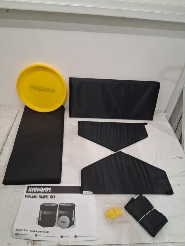 KANJAM tabletop DISC THROWING GAME - BLACK/YELLOW (MODEL: 1-1-18201-kj019d) image 4