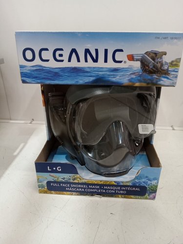 Oceanic Full Face Snorkeling Mask - large - black/clear (model: 1819517) image 2