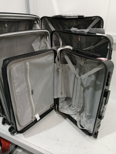 3PC Air Canada Optimum Hardside Spinner Rolling Luggage - 28", 24", 20" - Black image 16