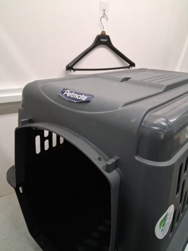petmate aspen pet porter travel kennel / crate - 36" x 24.4" x 26.8" - 50lbs-70lbs - dark grey (model : 21183) image 5