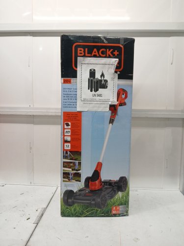 BLACK+DECKER 3-IN-1CORDLESS  STRING TRIMMER, EDGER, and LAWN MOWER with 2 batteries, and charger - 6.5 AMP - ORANGE/BLACK (MODEL : MTC220/lst220) image 2