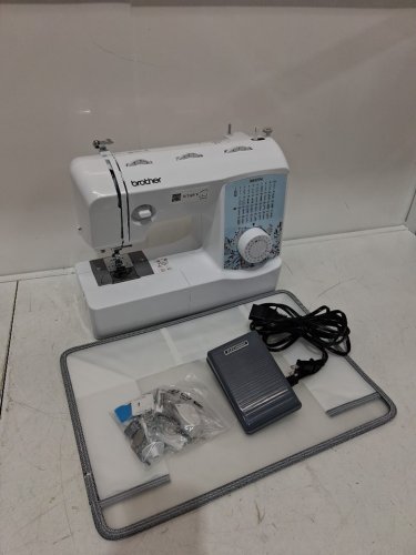 Brother Sewing and Quilting Machine with 37 Built-In Stitches, Wide Quilting Table, Automatic Needle Threader, Drop-In Top Bobbin, 1-Step Buttonhole, 8 Included Presser Feet and Bright LED Work Area - White (Model: XR3774) image 3