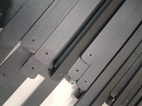 72pk VEVOR Staircase/deck Flat hollow Metal Balusters - 38'' x 1'' - black - (model: bp-38in-72) image 4