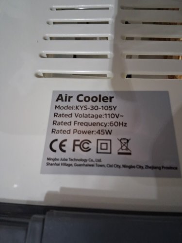 3-IN-1 PORTABLE 60° OSCILLATING AIR CONDITIONER/COOLER WITH REMOTE - 6 SPEEDS - 12L - WHITE (MODEL: KYS-30-105Y) image 7