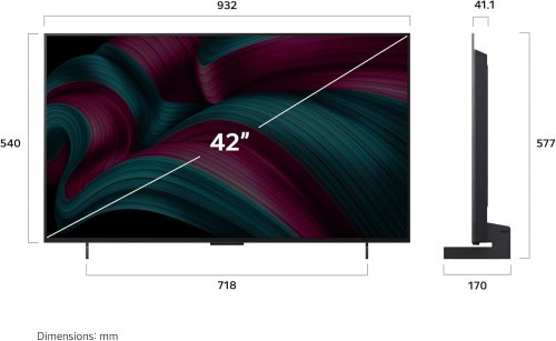 LG C5 OLED evo 4K Smart TV Television with Alexa - 42" - Black (Model: OLED42C5PUA) image 2