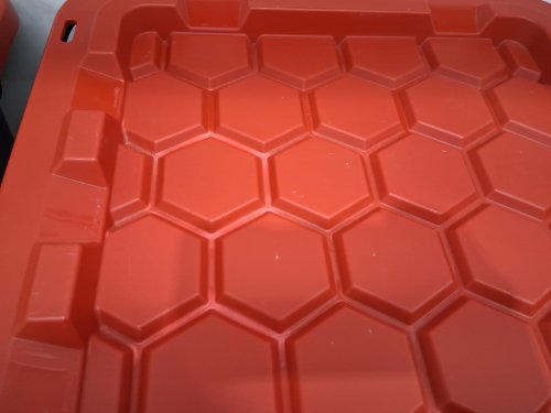 2PK Accent Pro Series heavy duty tote storage bin - 120l - red/black (model: 2277460) image 4