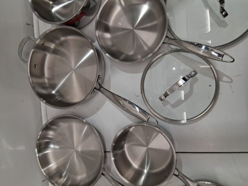 12pc Lagostina Forte 3-Ply Clad Cookware Set - pots and pans - stainless steel (model: 2100103838) image 6