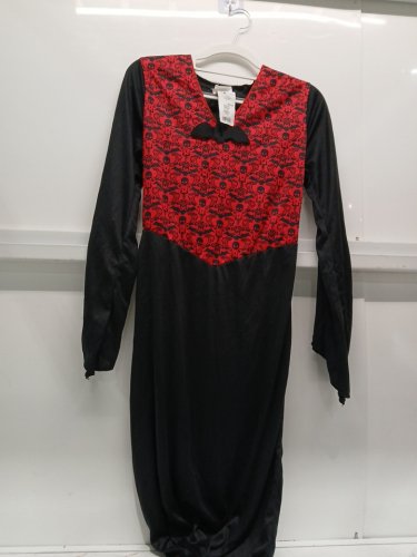 RUBIES VAMPIRE COSTUME DRESS - MEDIUM (8-10) - RED AND BLACK (STYLE: VAMPIRE) image 2